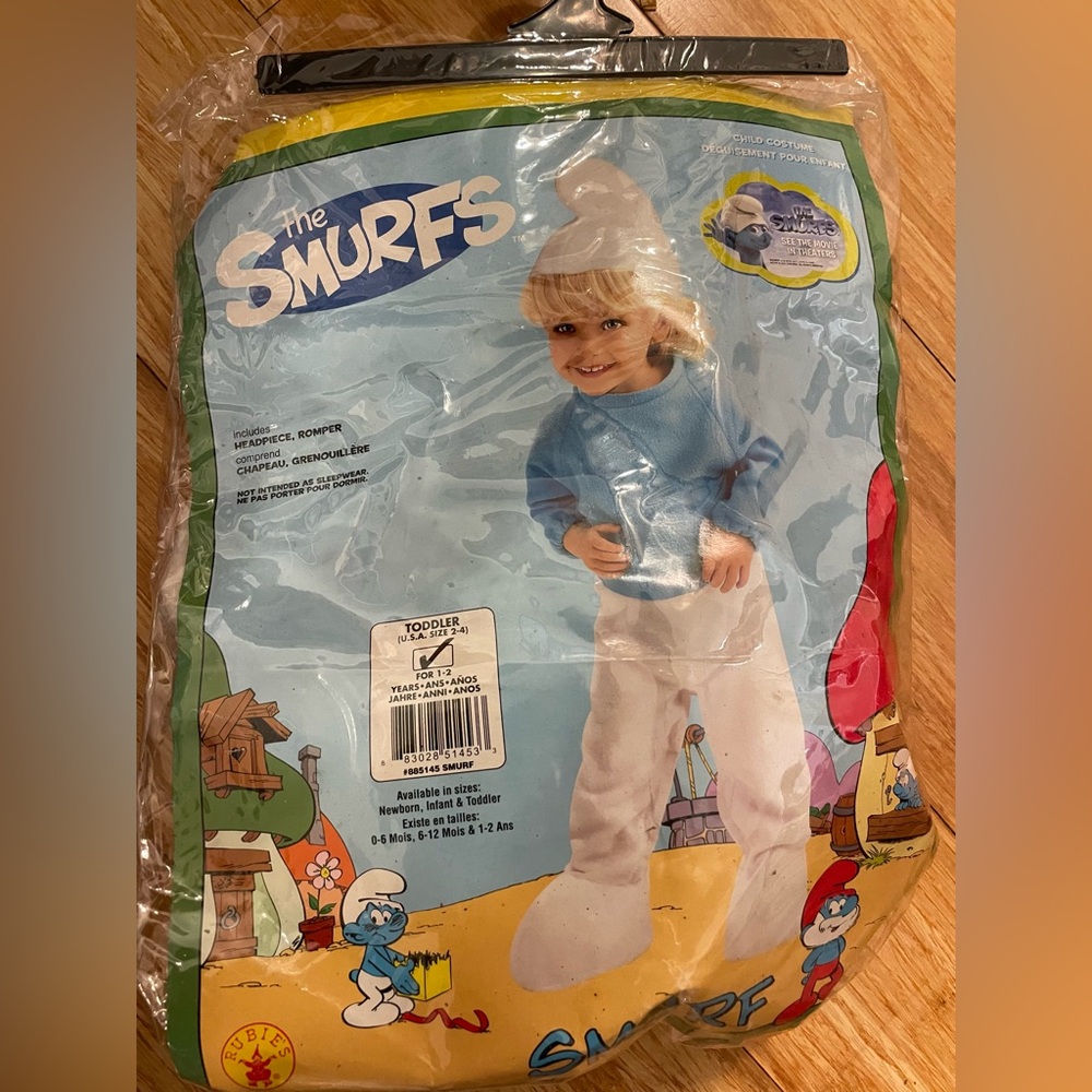 Halloween Costume Kid Smurf